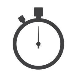 Gray Clock Icon